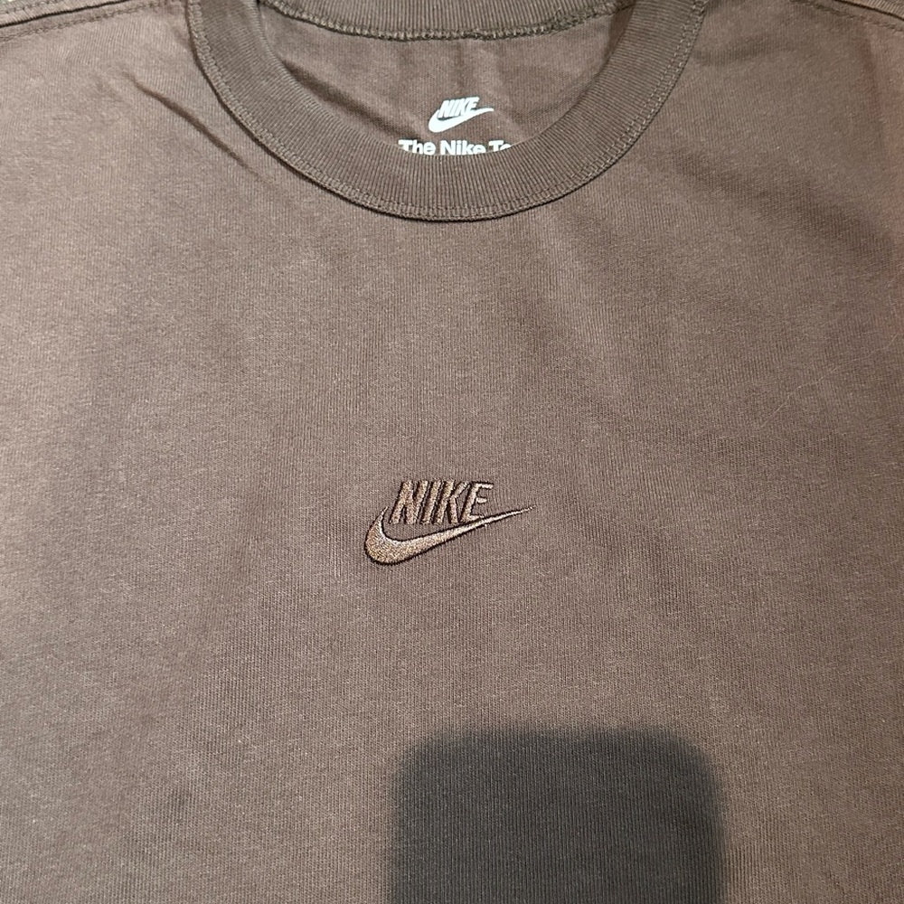 Nike Dark Brown Loose Fit Long Sleeve Tee